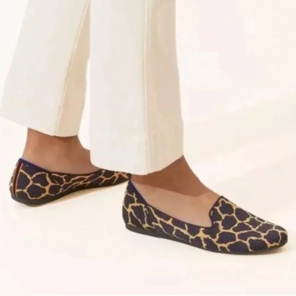 Rothy's Navy Giraffe Loafers Size 7.5 - Picture 1 of 7